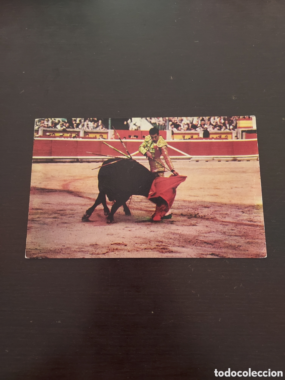 Postales: Postal taurina a&ntilde;os 60 con sello de 3 pesetas