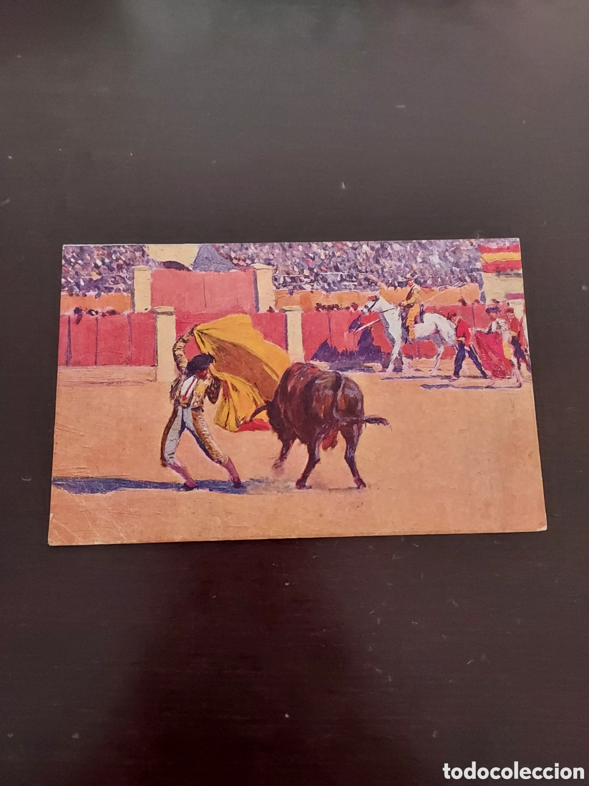 Postales: Postal taurina del pintor Carlos Ruano Llopis
