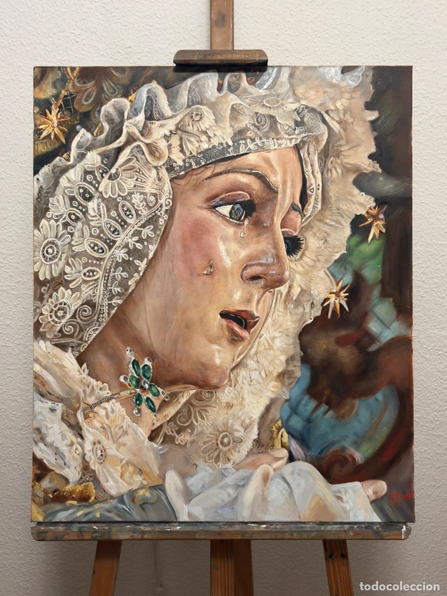 Postales: Cuadro al &oacute;leo Virgen Esperanza Macarena Sevilla