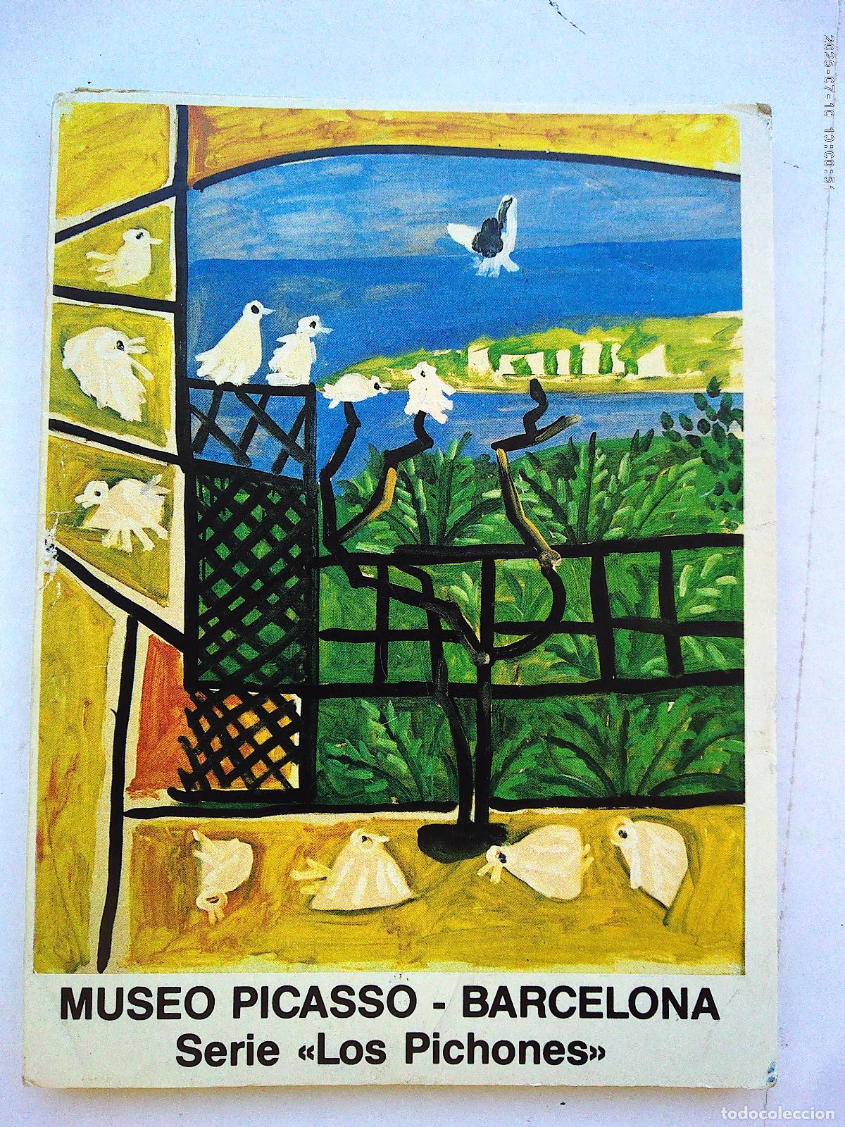 Postales: ACORDEON DE 9 POSTALES DEL MUSEO PICASSO , BARCELONA : SERIE &uml; LOS PICHONES &uml;
