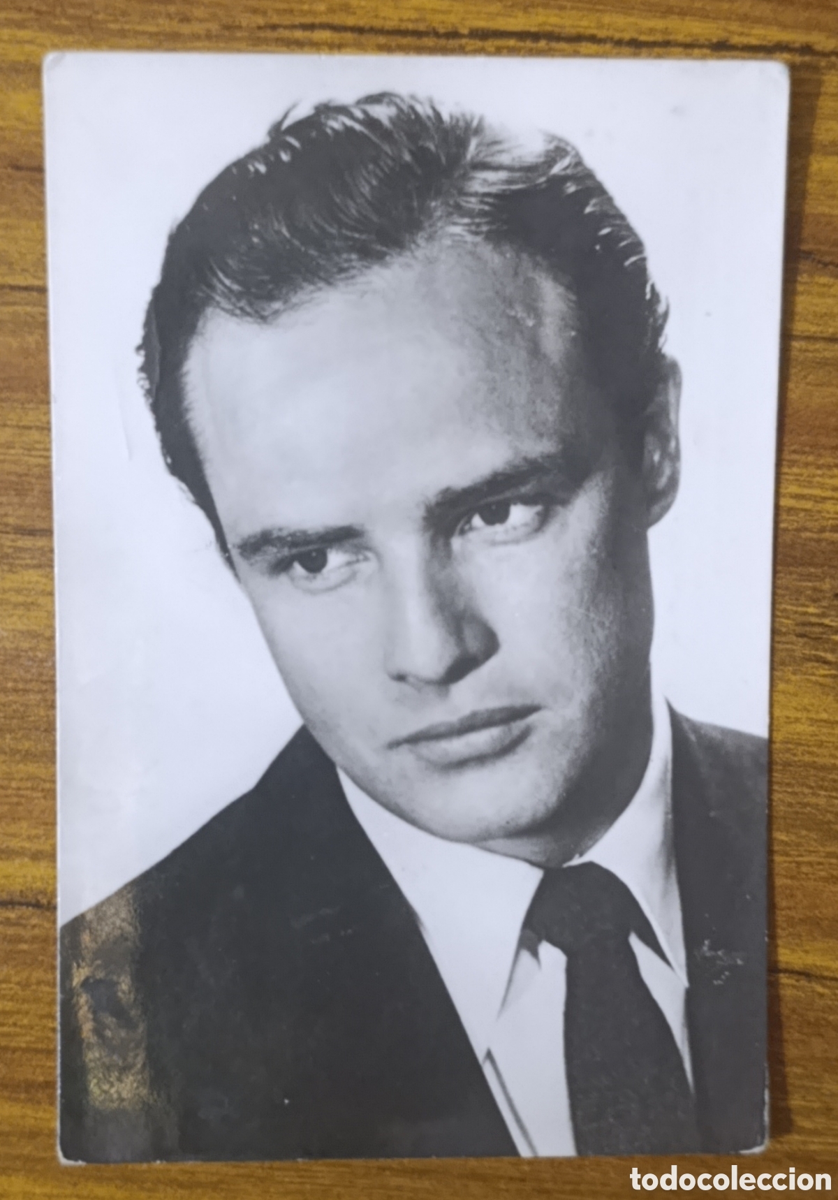 Postales: Postal cinematogr&aacute;fica antigua Marlon Brando - La Ley del Silencio