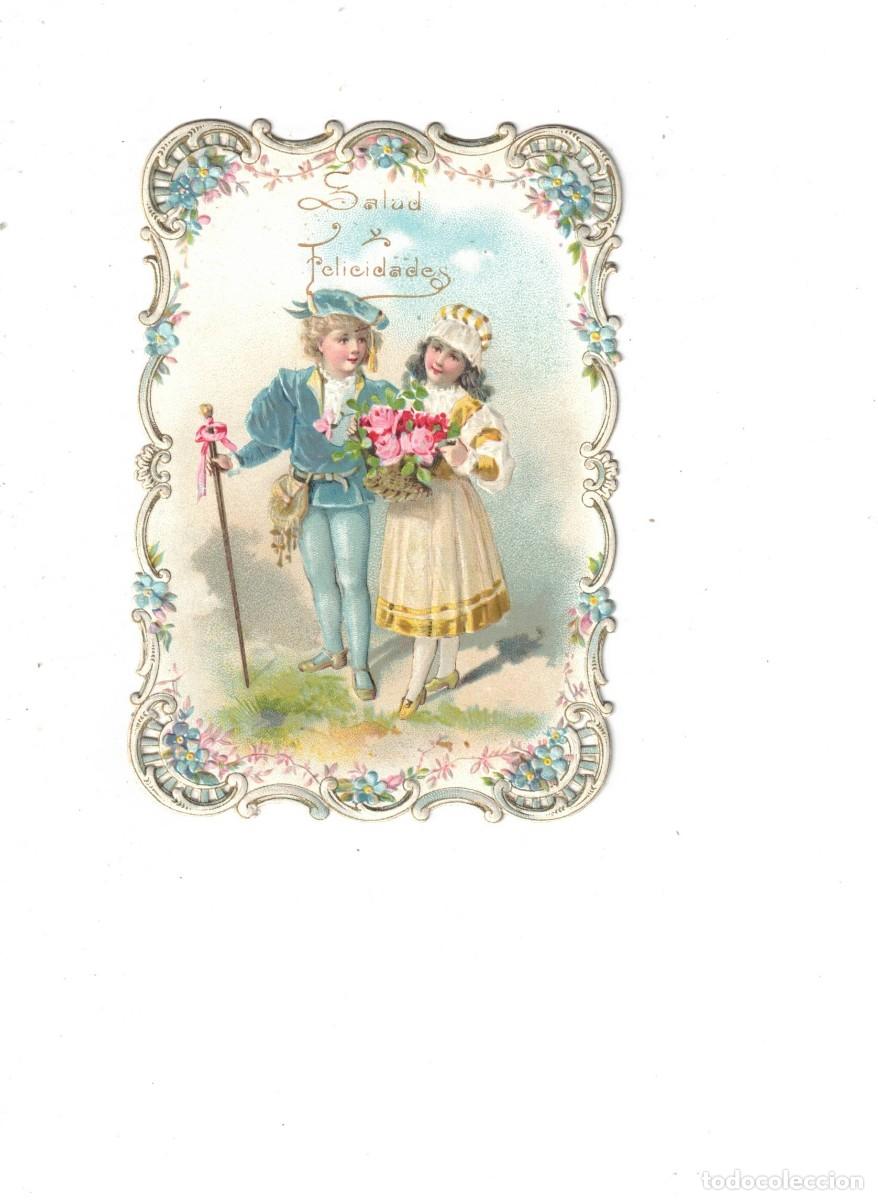 Postales: POSTAL TROQUELADA. PAREJA DE ENAMORADOS