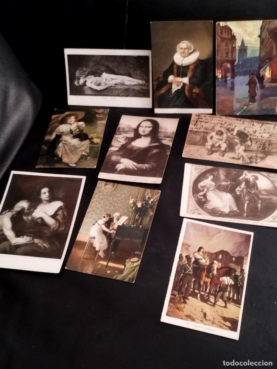 Postales: Lote de 10 tarjetas postales De museo, salas de arte. Pintura, cuadro.