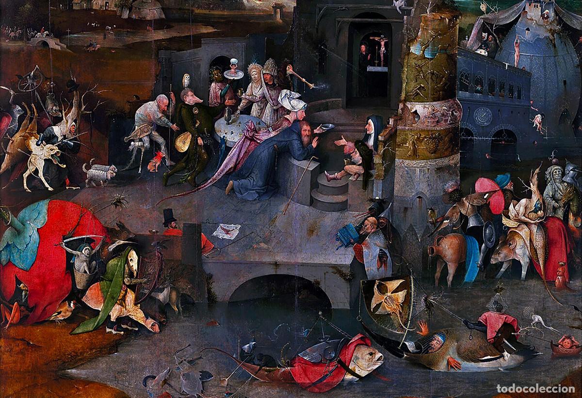 Postales: Postal El Cortejo de las Vanidades (detalle del cuadro Las Tentaciones de San Antonio) El Bosco Arte