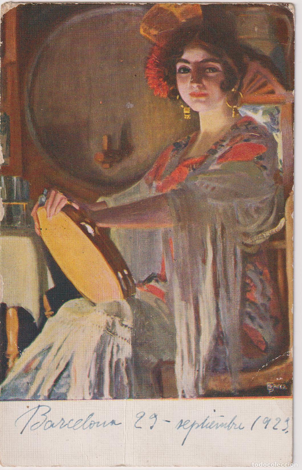 Postales: POSTAL DE LA OBRA Pere Casas Abarca. - EDICIONES VISTORIA N&ordm;791 - CIRCULADA 1923