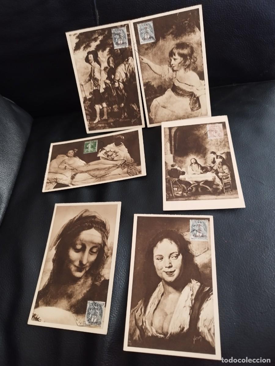 Postales: Lote de 6 tarjetas postales del Musee du louvre. Museo, arte, pintura.