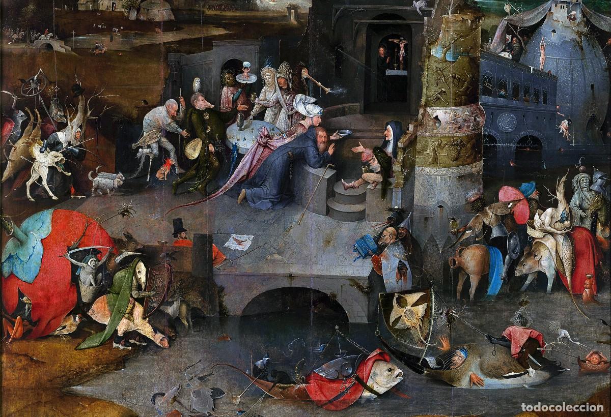 Postales: Postal El Cortejo de las Vanidades (detalle del cuadro Las Tentaciones de San Antonio) El Bosco Arte