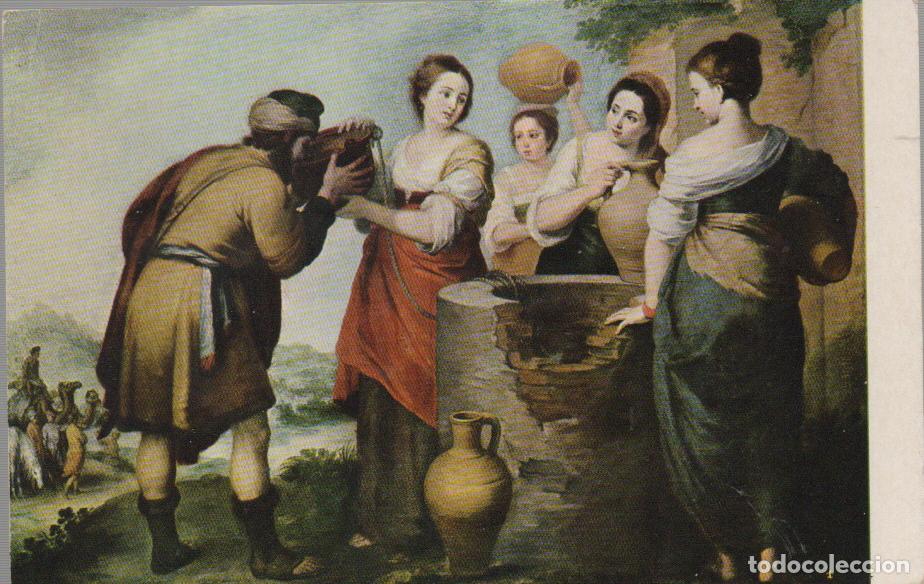 Postcards: Edifil 1271, Murillo: Rebeca y Eliezer, SIN USAR