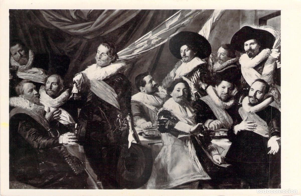 Postales: Postal Pintura Frans Hals Banquete de Oficiales Haarlem