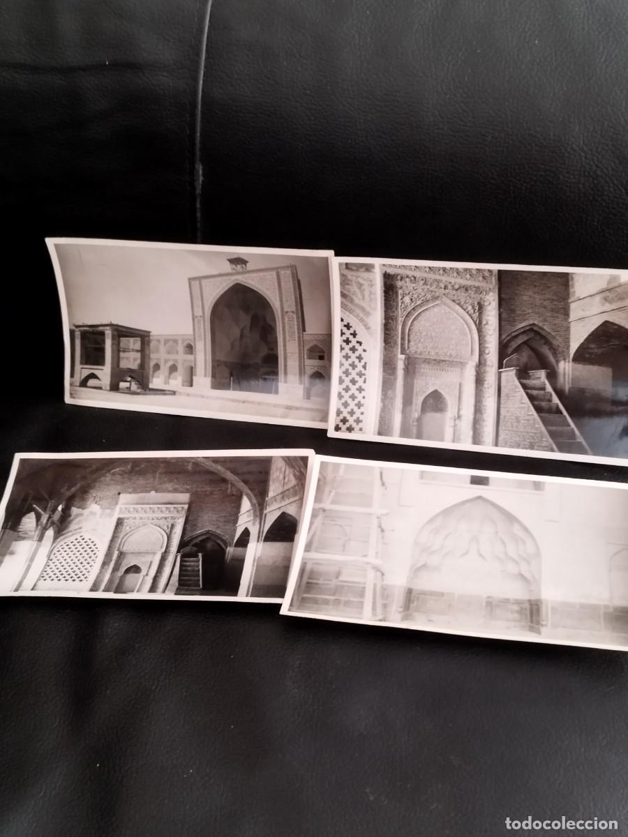 Postales: Lote de 4 fotograf&iacute;as en blanco y negro de la Mezquita del Viernes Masjed-e Jameh en Isfah&aacute;n. Ir&aacute;n.
