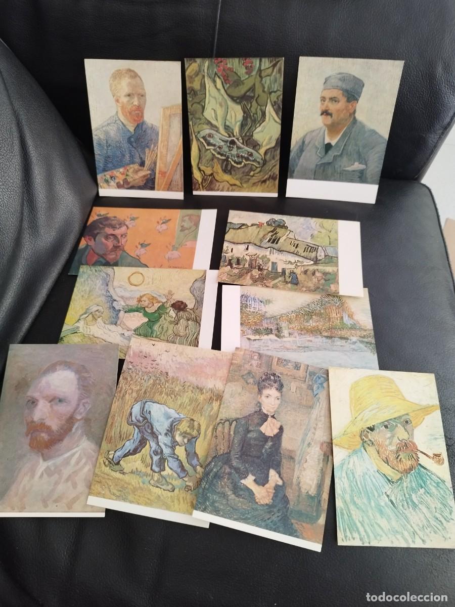 Postcards: Lote de 11 tarjetas postales de reproducciones de Vincent van Gogh. Arte impresionismo, pintura.