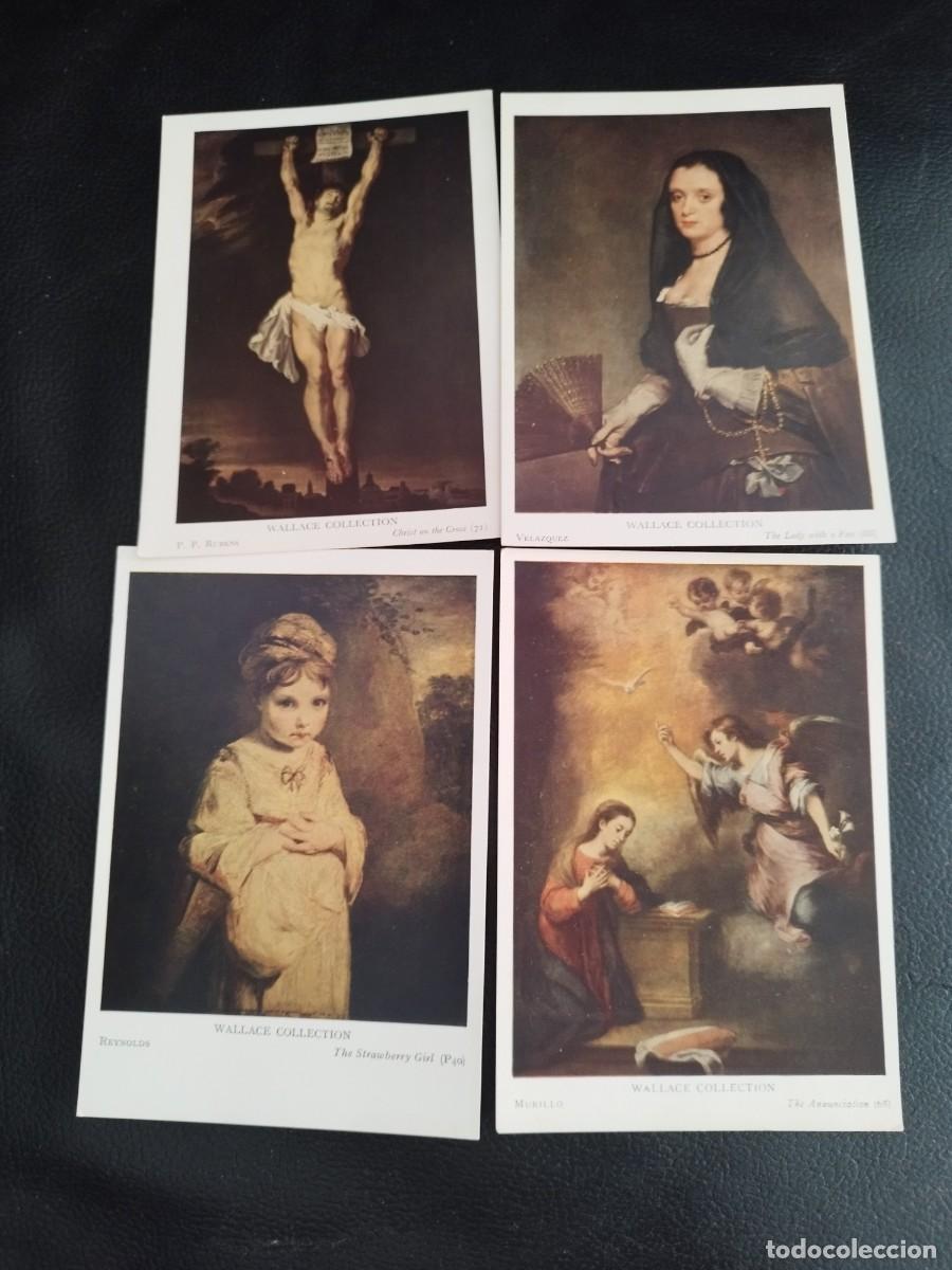 Postcards: 4 tarjetas postales de la colecci&oacute;n Wallace. Murillo, Joshua Reynolds, Diego Vazquez, Peter Paul.