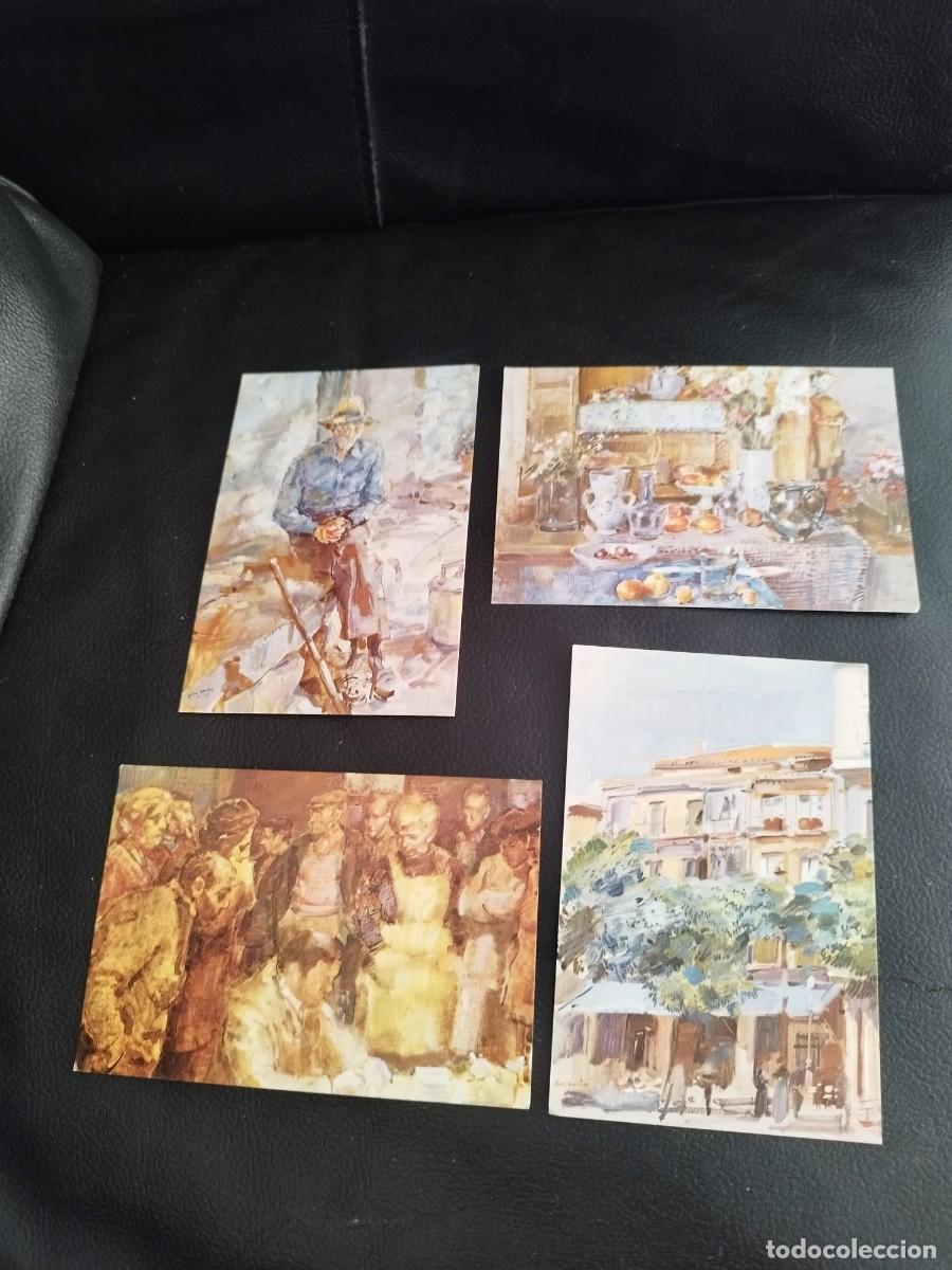 Cartoline: 4 tarjetas de arte, pintura. Dean Crouser, Hidden Corners of Lisbon.