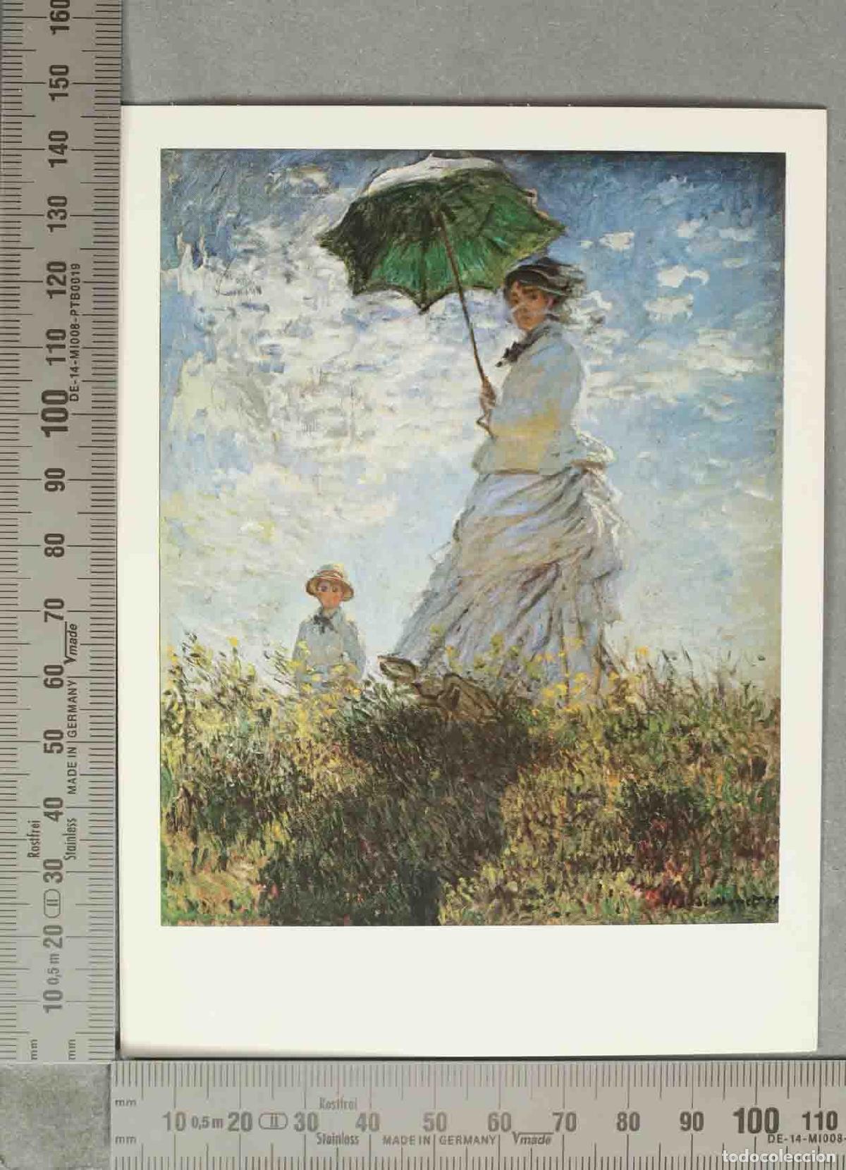 Cartes Postales: POSTAL. Mujer con sombrilla - Madame Monet y su hijo - Claude Monet