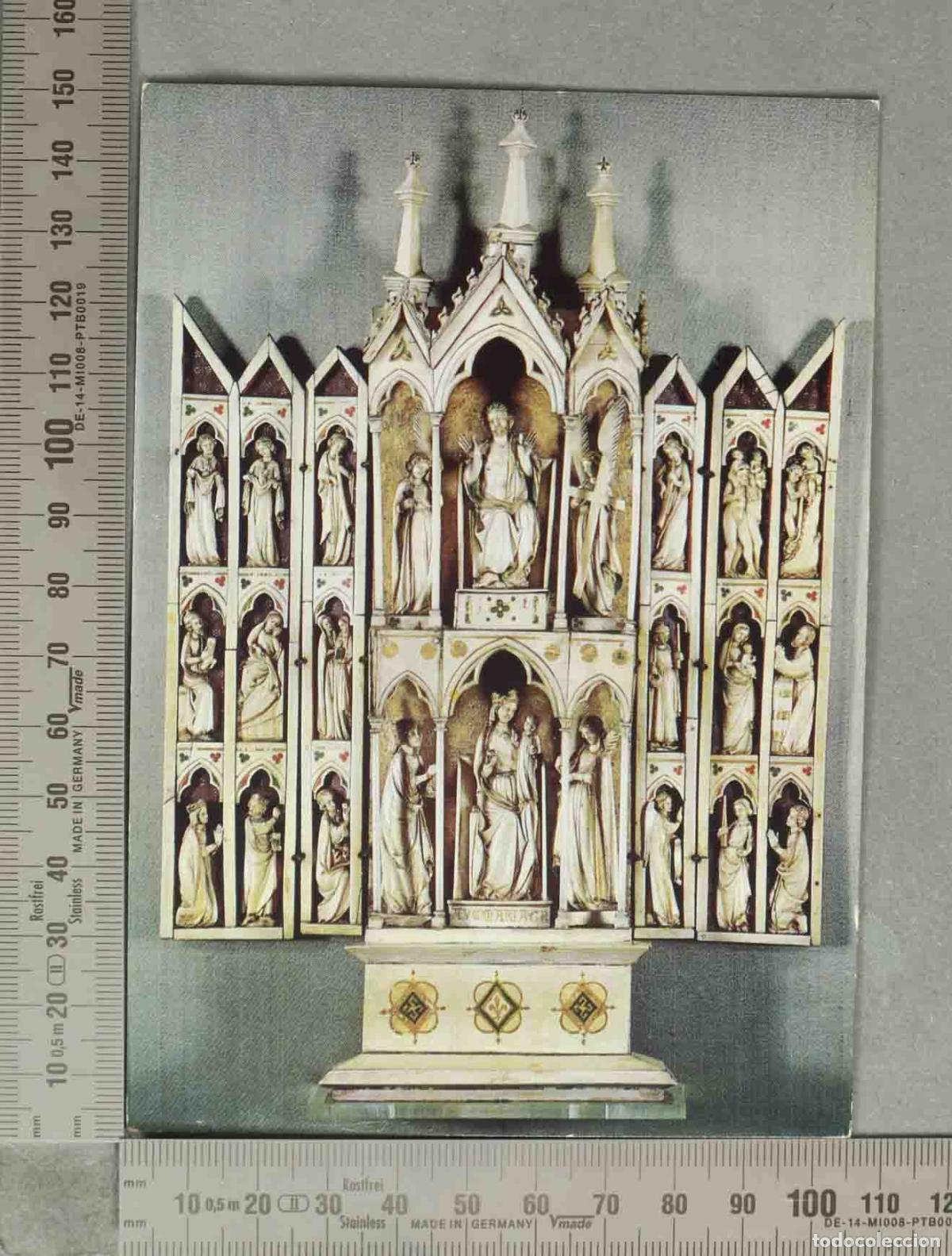 Cartes Postales: POSTAL. Pol&iacute;ptico de marfil - Siglo XIV