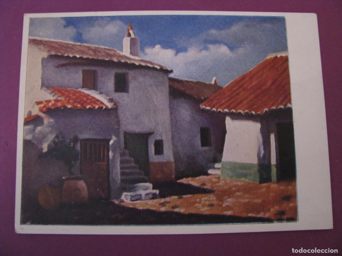 Postales: POSTAL DE LA SERIE CUADROS DE ESPA&Ntilde;A. PATIO MANCHEGO. ALMAGRO. OBRA DE JOSE M&ordf; DE JUAN. 1962