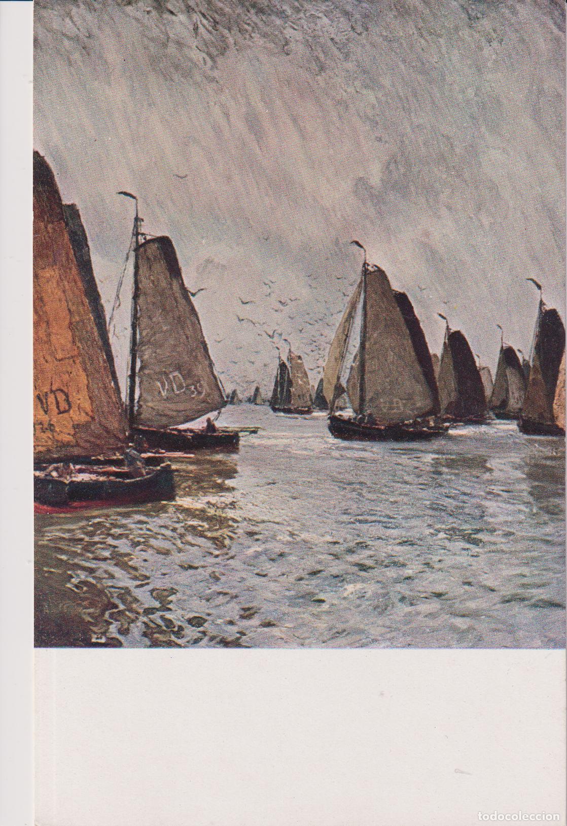 Postales: POSTAL DE LA OBRA HANS BARTELS, BARCAS PESCADORAS EN ZUID&Egrave;RZE &ndash; ED.THOMAS 218 &ndash; S/C