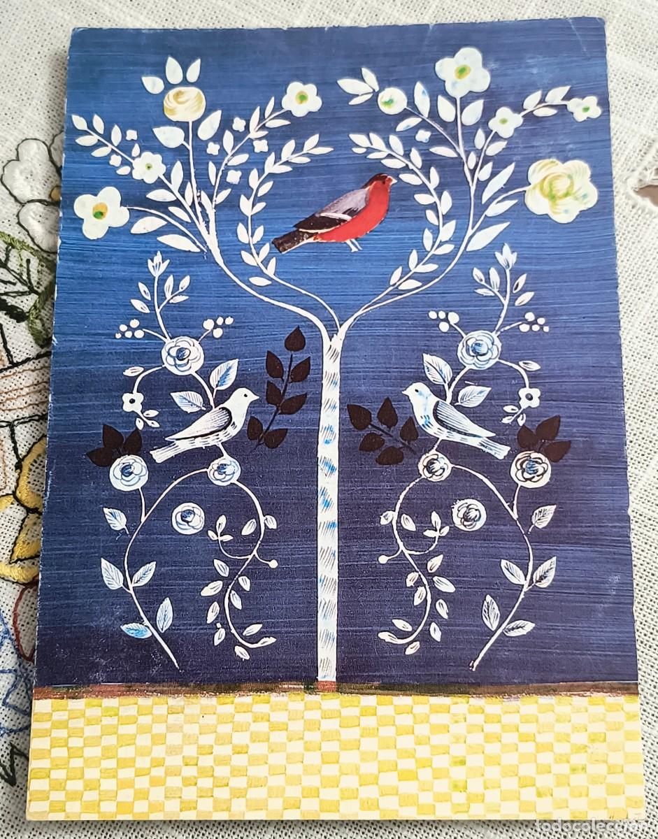 Postales: POSTAL | JACQUELINE HUMBERT / DARK BLUE BACKGROUND