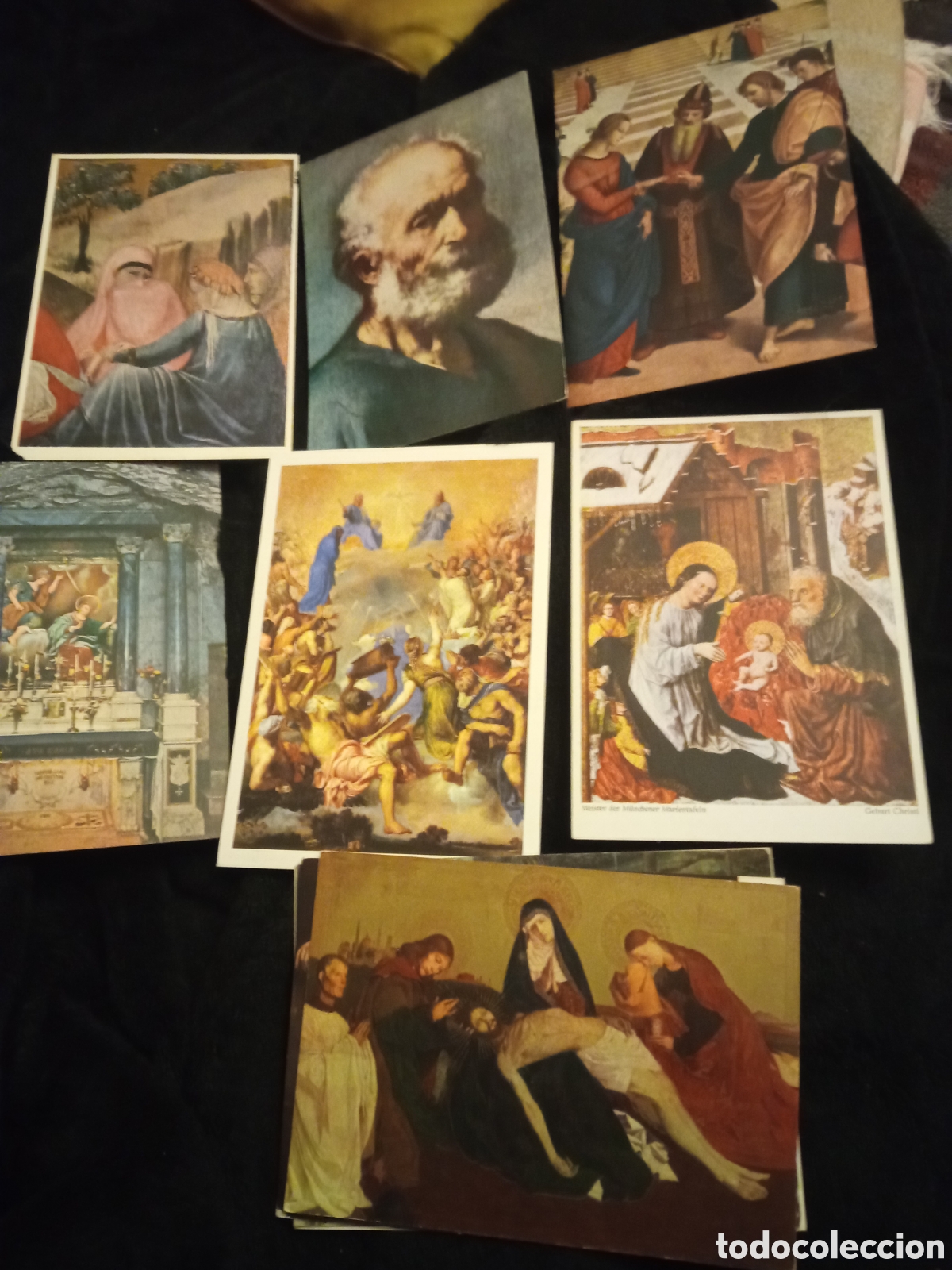 Postales: 10 antiguas postales fotogr&aacute;ficas de arte religioso, 7