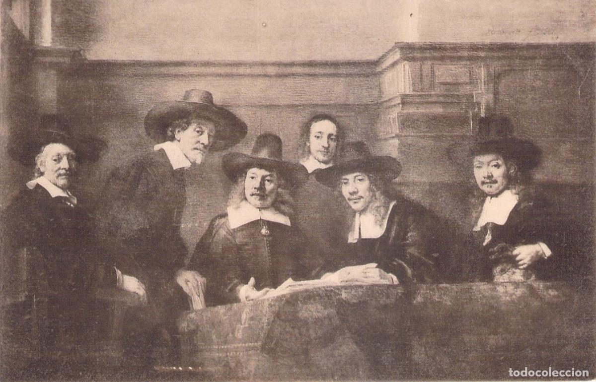 Postales: Postal Rijksmuseum &Aacute;msterdam Rembrandt Los S&iacute;ndicos de los Pa&ntilde;eros