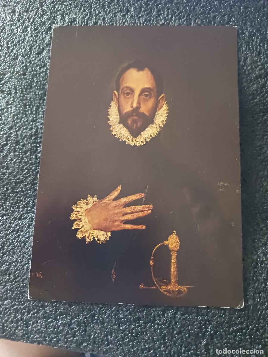 Postales: museo del prado, greco, el caballero de la mano en al pecho, ed. silex