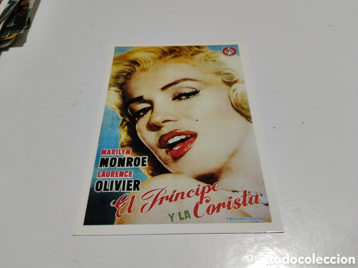 Postales: Postal cine Marilyn Monroe,el pr&iacute;ncipe y la corista