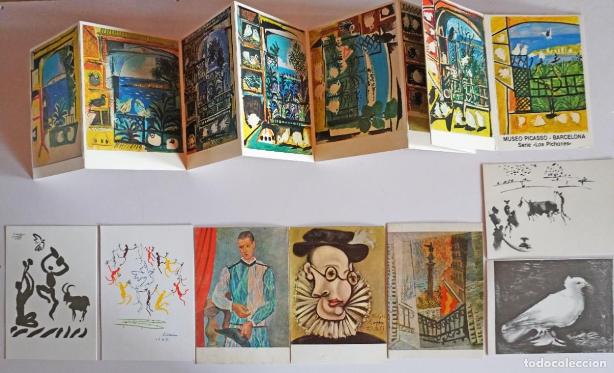 Postkarten: 7 POSTALES DE PICASSO + DESPLEGABLE SERIE &rdquo; LOS PICHONES &rdquo;