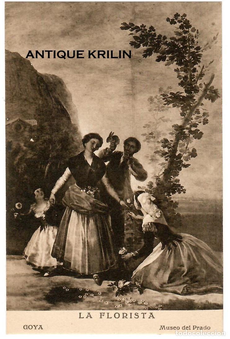 Postales: GOYA / LA FLORISTA / MUSEO DEL PRADO / EDICION EXTRA MADRID / SIN FRANQUEAR