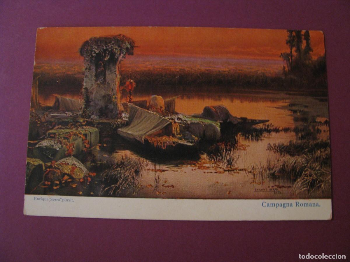 Postales: ANTIGUA POSTAL DE LA OBRA ENRIQUE SERRA. CAMPAGNA ROMANA. IMPRESO EN ALEMANIA