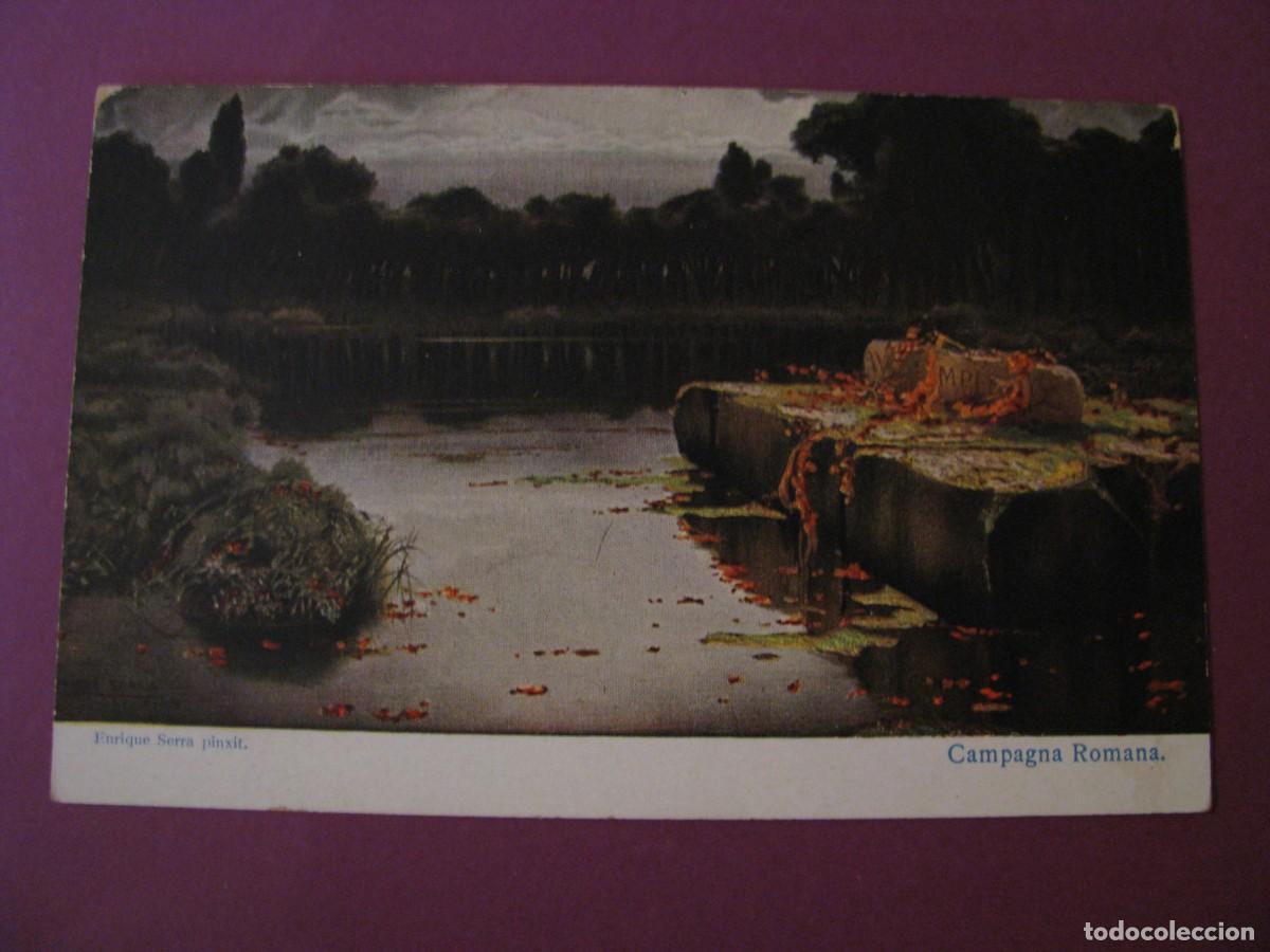 Postales: ANTIGUA POSTAL DE LA OBRA ENRIQUE SERRA. CAMPAGNA ROMANA. IMPRESO EN ALEMANIA