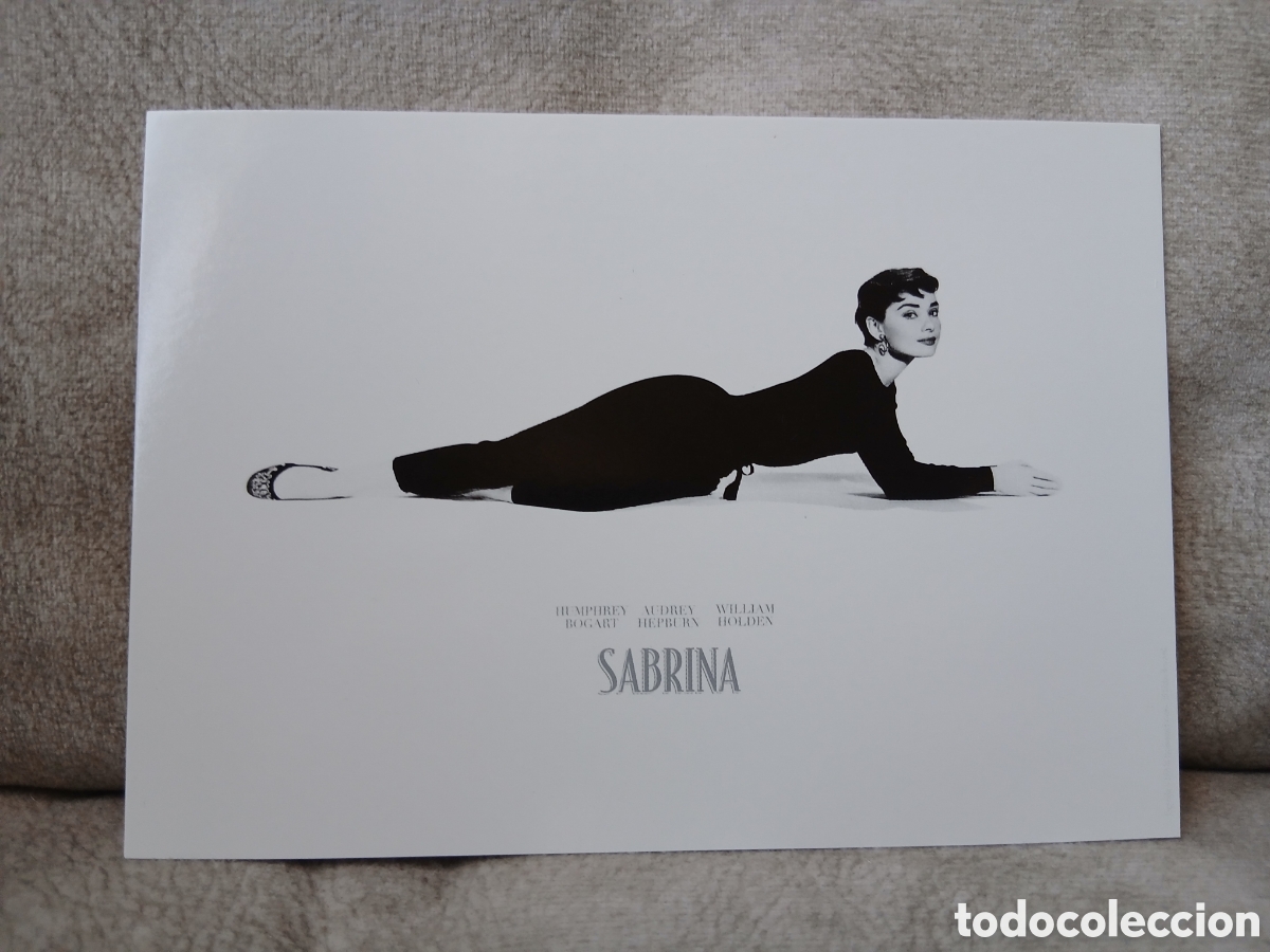 Postales: Postal Audrey Hepburn -Sabrina-