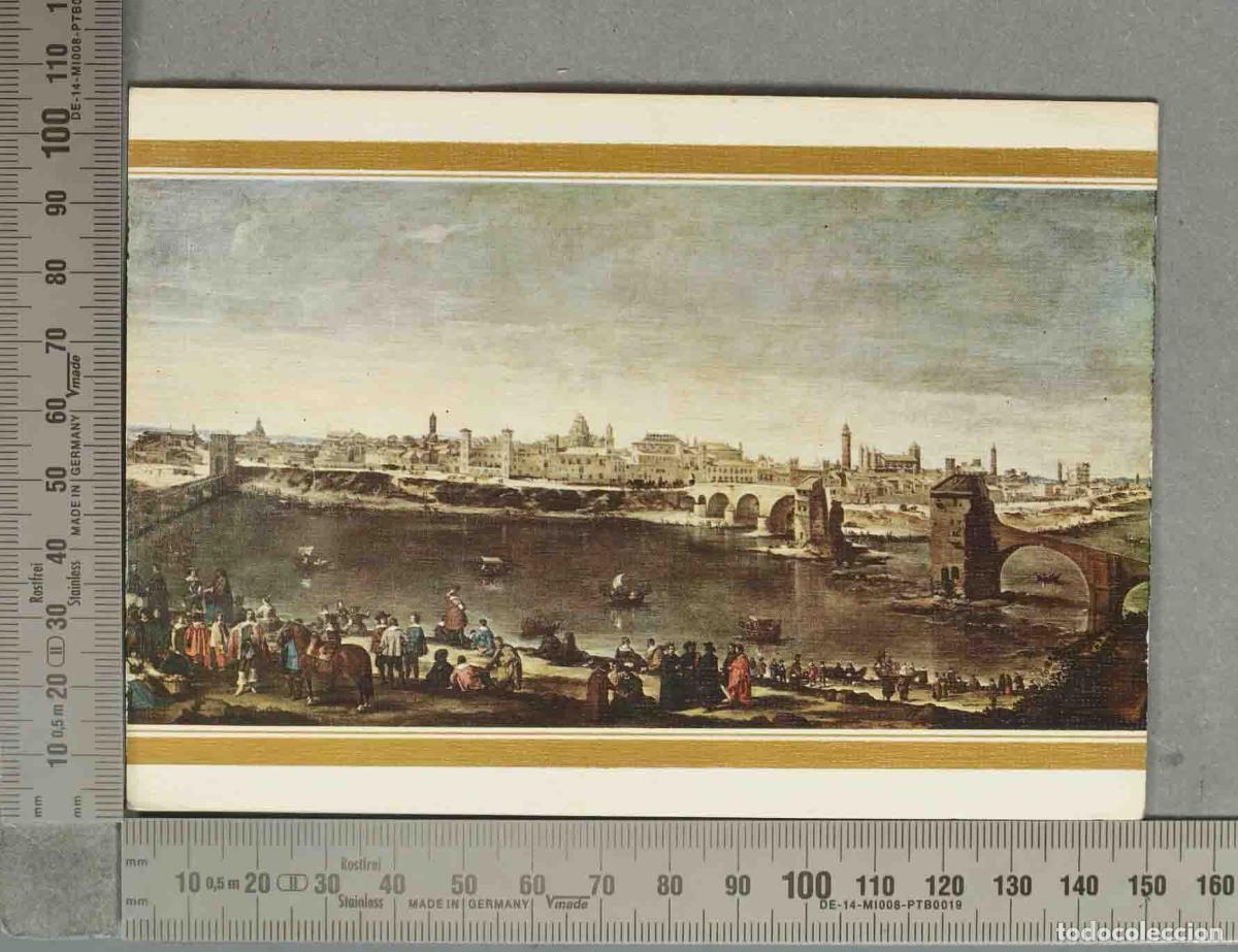 Postales: POSTAL. VELAZQUEZ Y MAZO 1599-1660 Vista de la Ciudad de Zaragoza