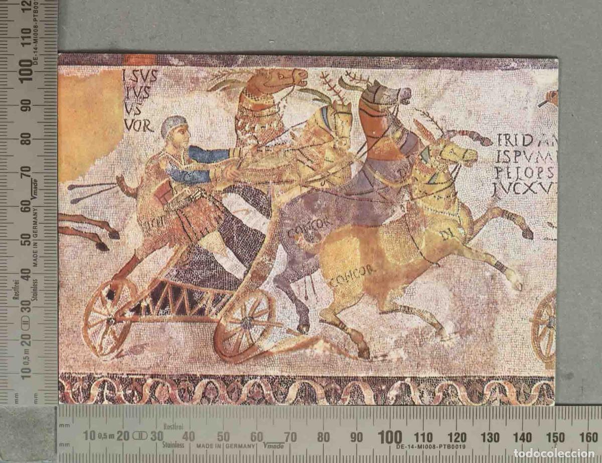 Postales: POSTAL. Arte romano: mosaicos circenses BARCELONA