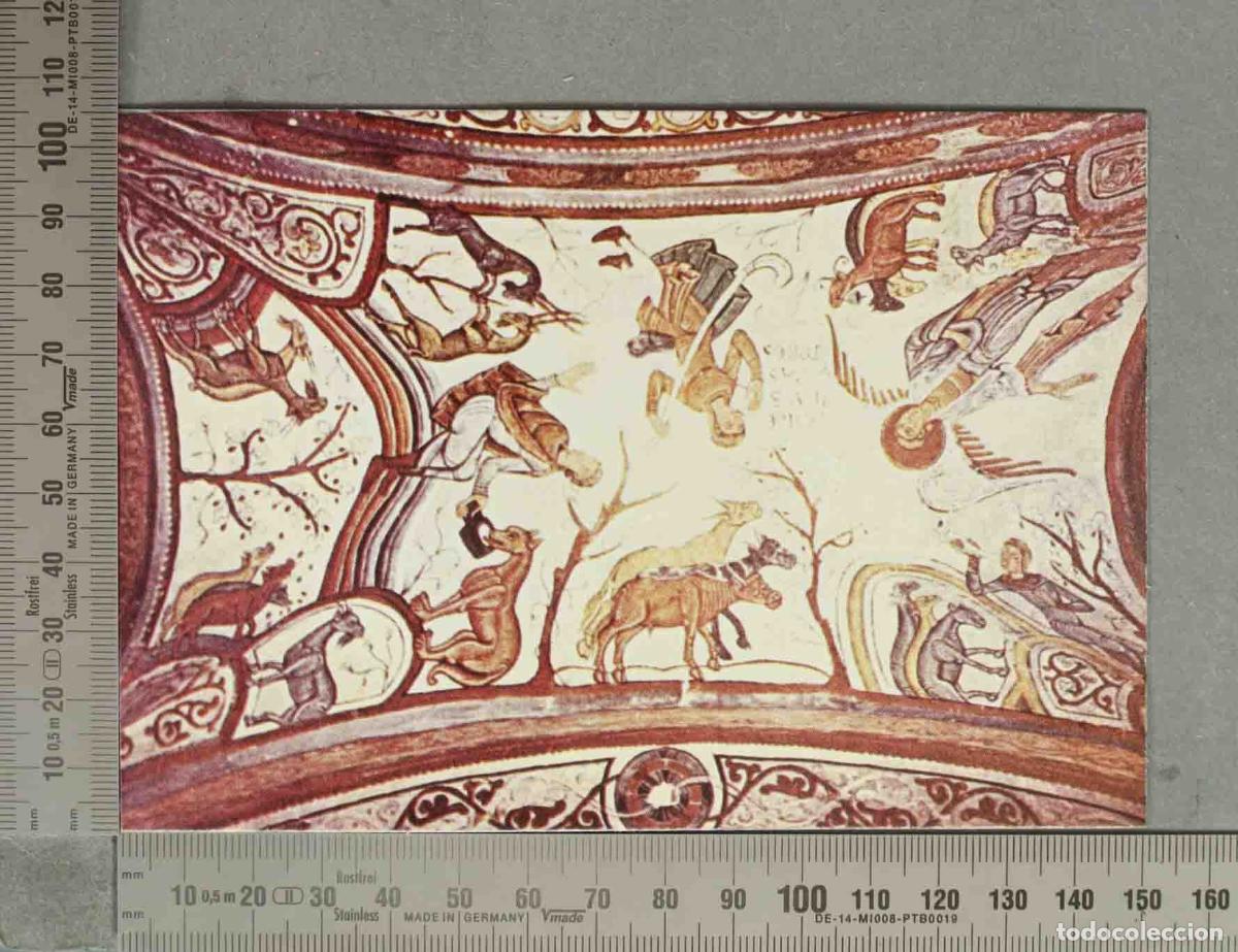 Postales: POSTAL. San Isidoro de Le&oacute;n - Pintura Rom&aacute;nica - Anunciaci&oacute;n a los pastores