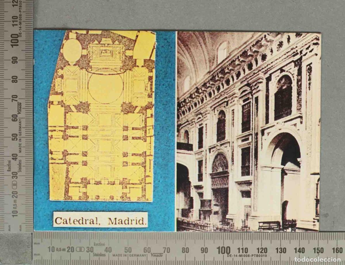 Postales: POSTAL. Catedral - Madrid - Colegiata de San Isidro - Planta y Secci&oacute;n Interior