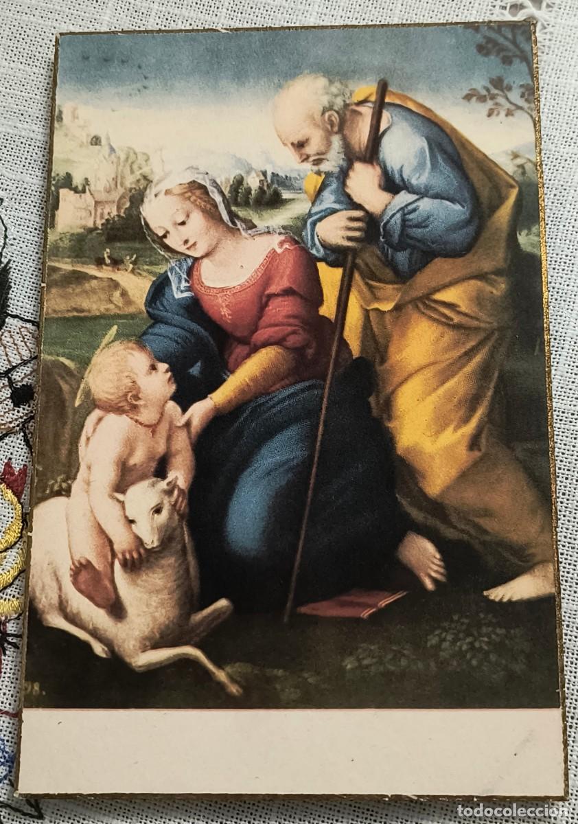 Postales: POSTAL ARTE RELIGIOSO | LA SAGRADA FAMILIA DEL CORDERO - RAFAEL