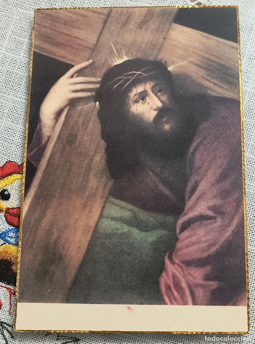 Postales: POSTAL ARTE RELIGIOSO | JES&Uacute;S Y EL CIRINEO - TIZIANO