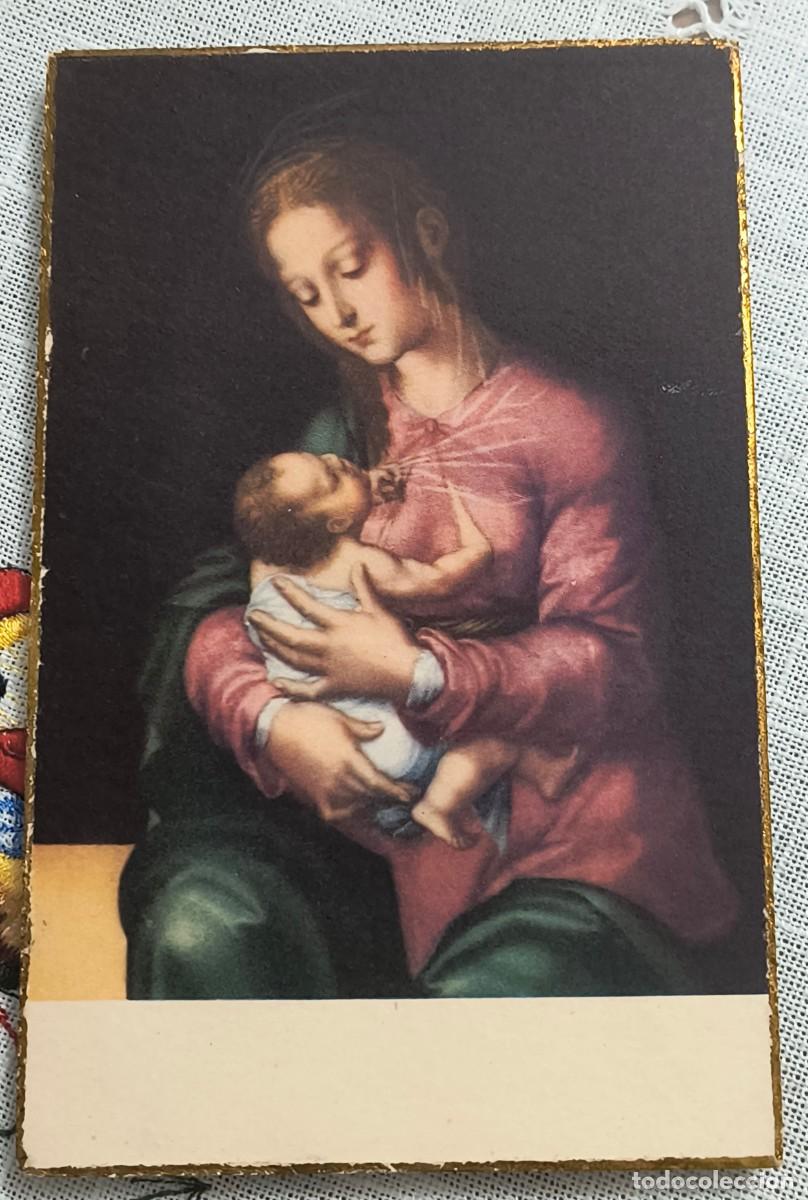 Postales: POSTAL ARTE RELIGIOSO | LA VIRGEN CON EL NI&Ntilde;O - LUIS MORALES