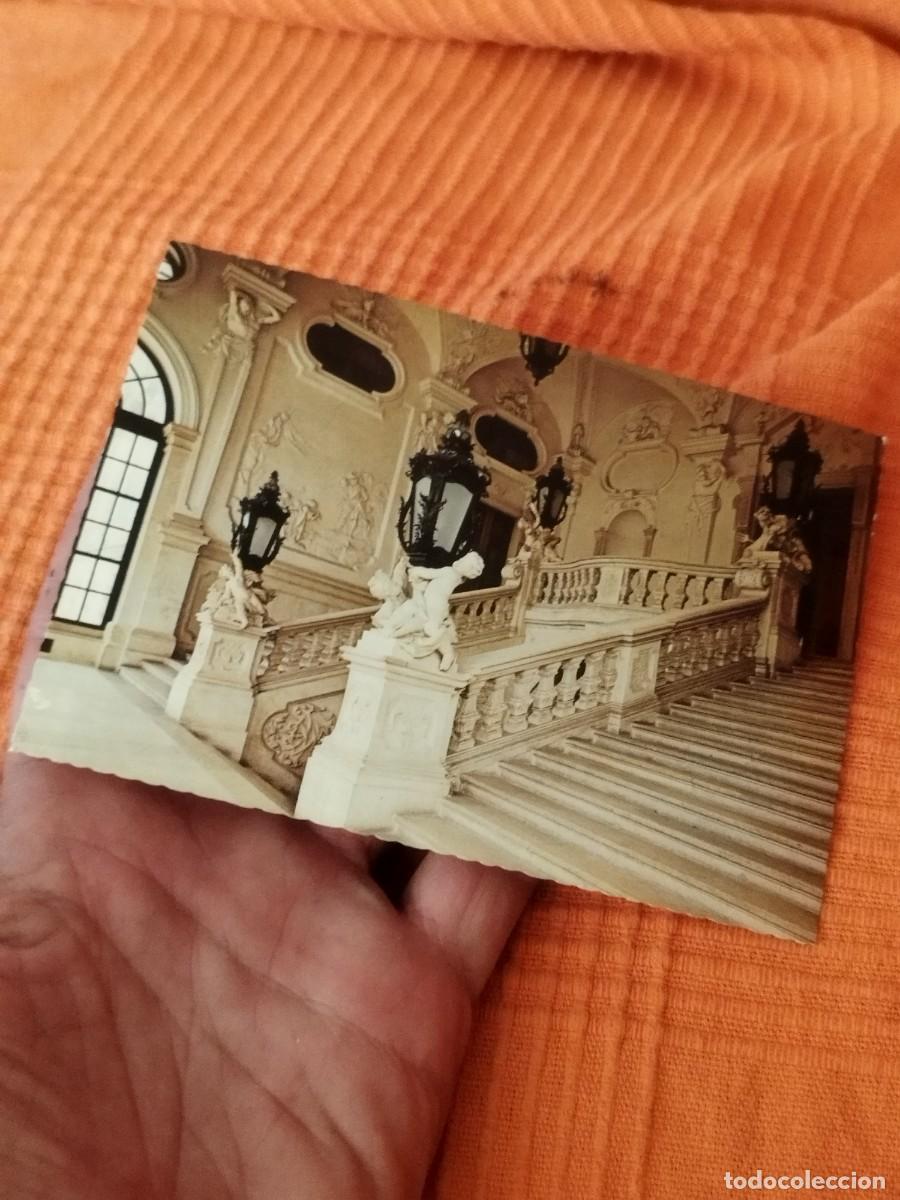 Postales: Tarjeta postal palacio Belvedere Superior en Viena, escalera central. Dise&ntilde;ada por Johann Lucas von.