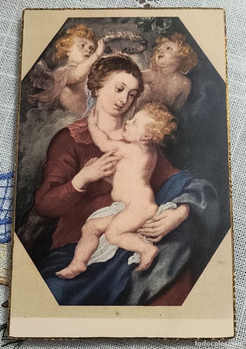 Postales: POSTAL ARTE RELIGIOSO | LA VIRGEN Y EL NI&Ntilde;O - RUBENS