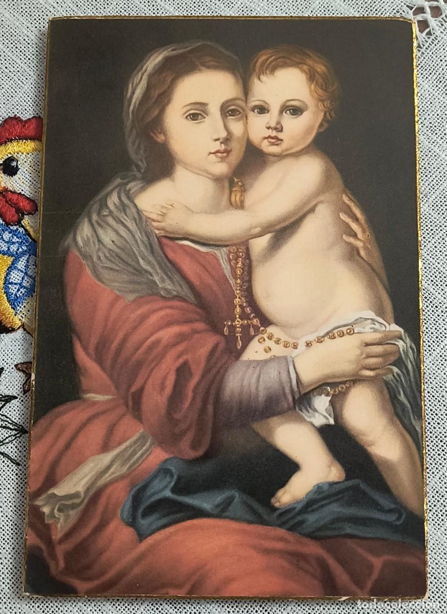 Postales: POSTAL ARTE RELIGIOSO | LA VIRGEN DEL ROSARIO - MURILLO