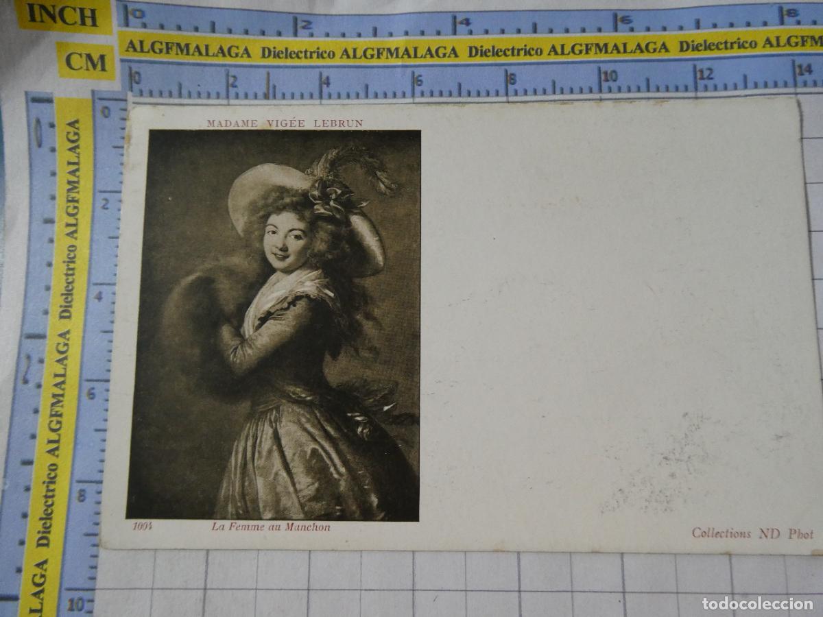 Postkarten: POSTAL DE ARTE PINTURA. SIGLO XIX - 1905. MADAME VIG&Eacute;E LEBRUN LA FEMME AU MANCHON. 2453