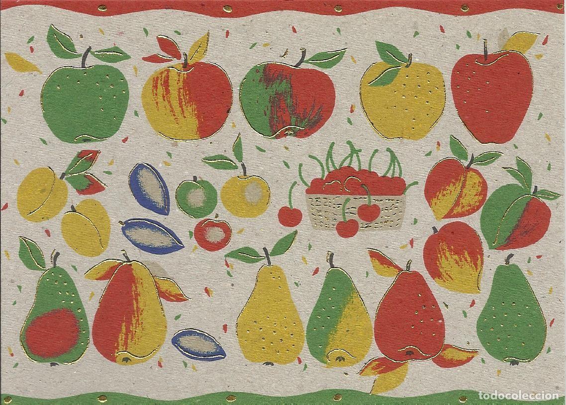 Postales: Earth Songs. Fruits. Frutas. Postal. 10x15 m. W. Turnowsky. Tel Aviv.