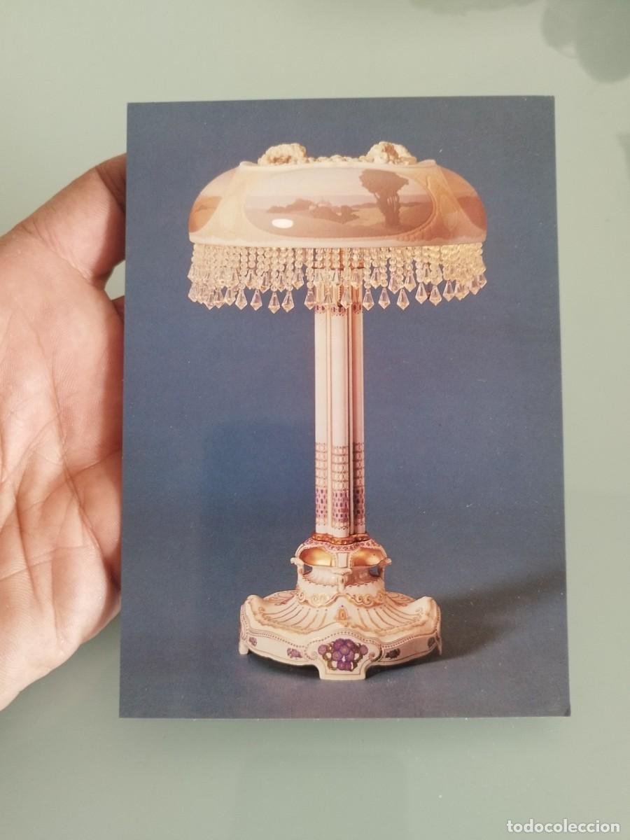 Postales: Tarjeta postal l&aacute;mpara de mesa victoriana. Museo Berl&iacute;n.