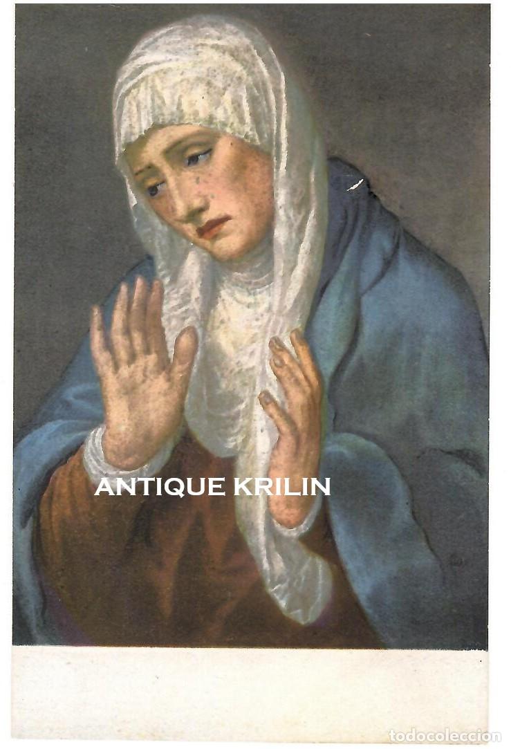 Postales: LA VIRGEN DE LOS DOLORES / TIZIANO / MUSEO DEL PRADO , MADRID / HAUSER MENET / SIN FRANQUEAR