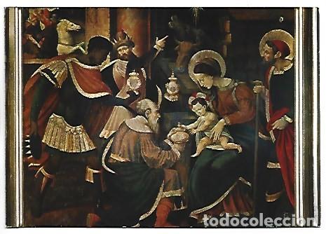Postales: RETAULE GOTIC (S.XVI), DETALL.- SANTA MARIA D&acute;EL MIRACLE