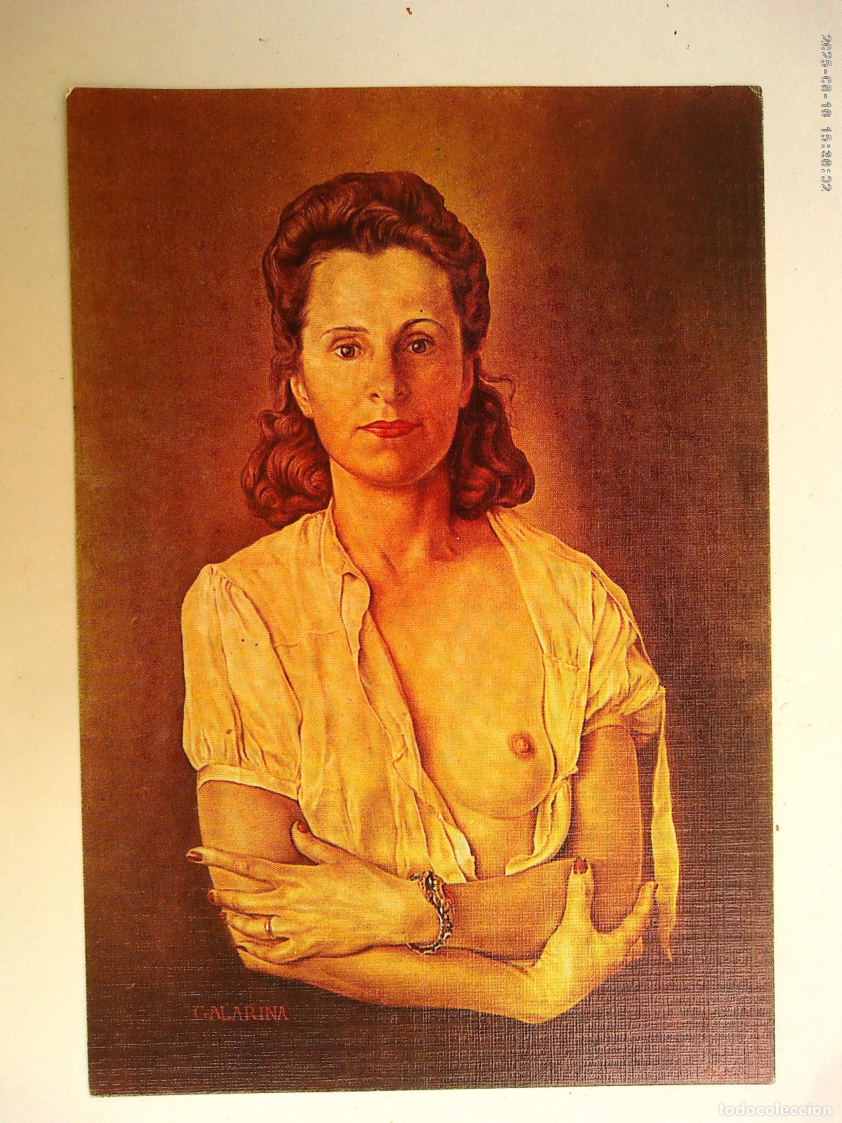 Postales: POSTAL DE PINTURA DE DAL&Iacute; : GALARINA . FUNDACION GALA - DAL&Iacute;