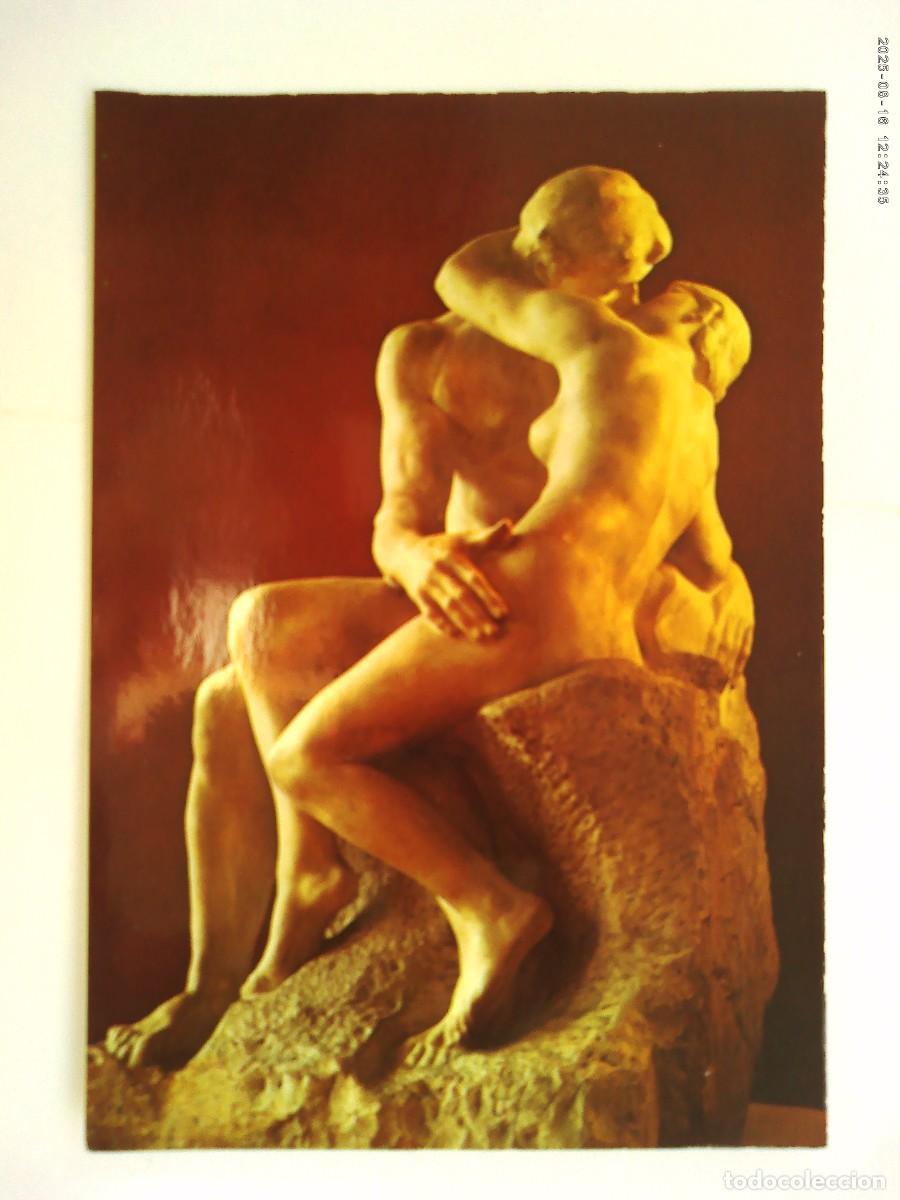 Postales: POSTAL CON ESCULTURA DE RODIN : EL BESO . MUSEO RODIN DE PARIS