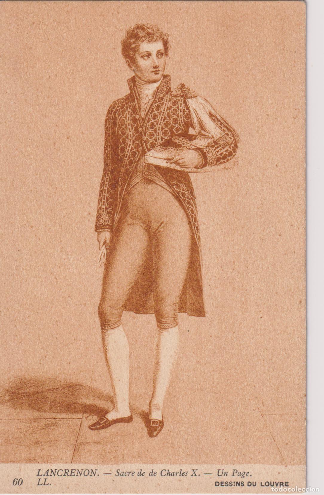 Postales: POSTAL DE LA OBRA DE JOSEPH FERDINAND LANCRENON, UN PAGE - LOUVRE 60 - S/C