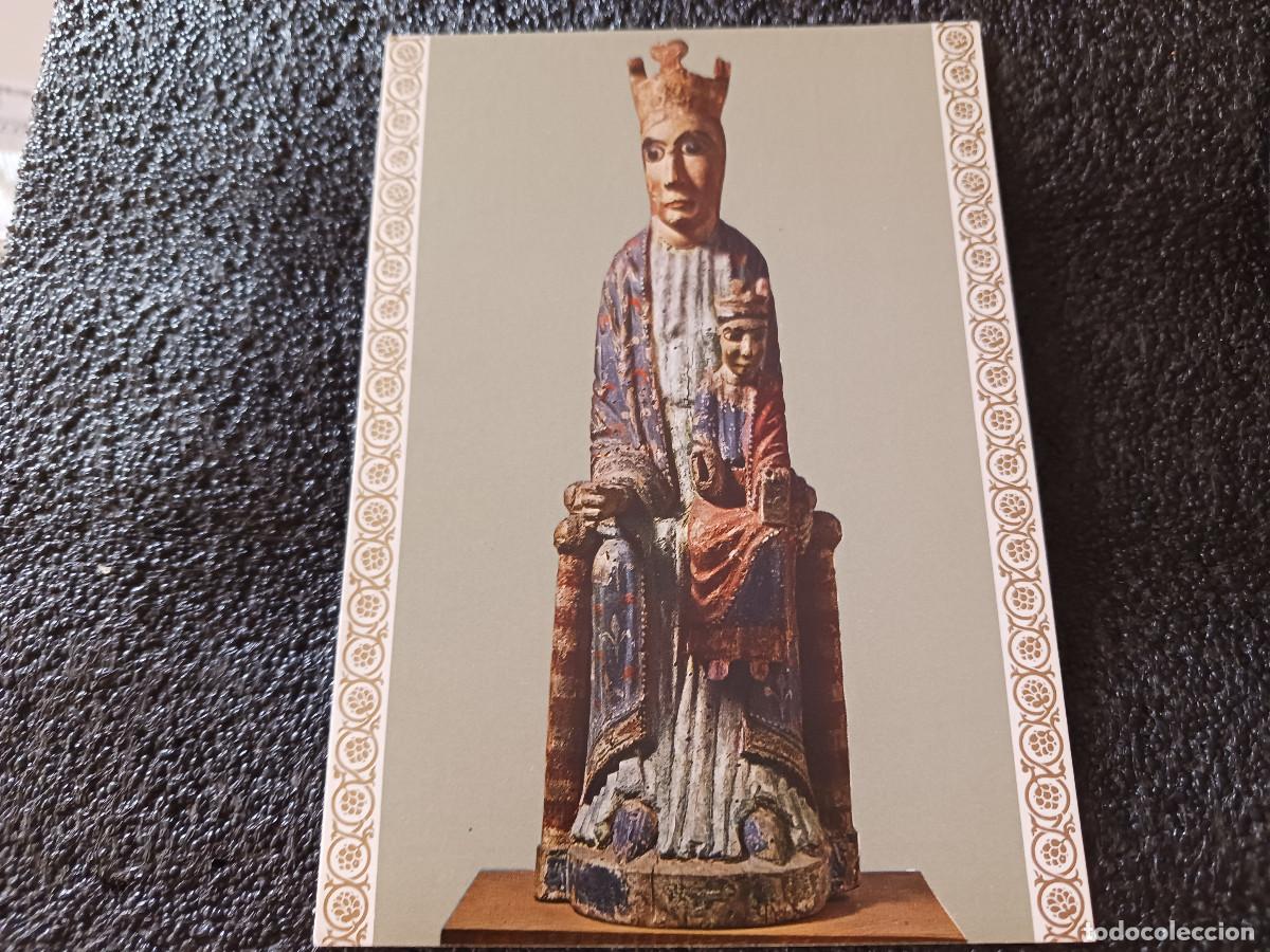 Cartes Postales: restaurante quo vadis, serie arte romanico catalu&ntilde;a, talla policromada, virgen con el ni&ntilde;o, 1974